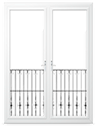 Dvokrilna balkonska vrata sa i bez sredi�njeg stupa