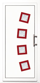Dekorativni PVC panel za ulazna vrata - Futur - ALB-C-HVA-PCM-4