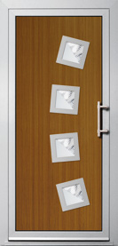 Dekorativni PVC panel za ulazna vrata - Futur - HBO-S-HVA-PFL-4