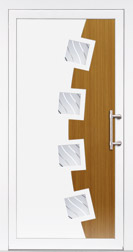 Dekorativni PVC panel za ulazna vrata - Vizual - HBO-B-DK-PLM-4